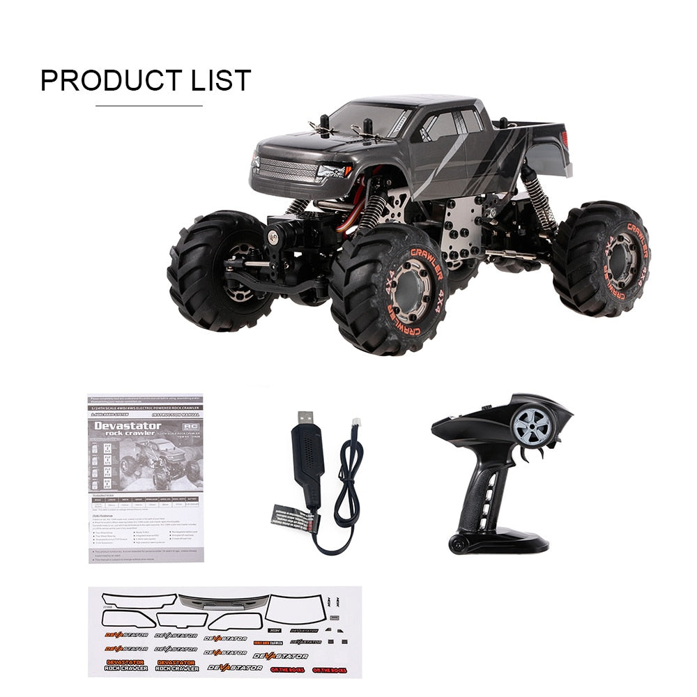 Mini 4WD RC Truck Devastator Rock Crawler