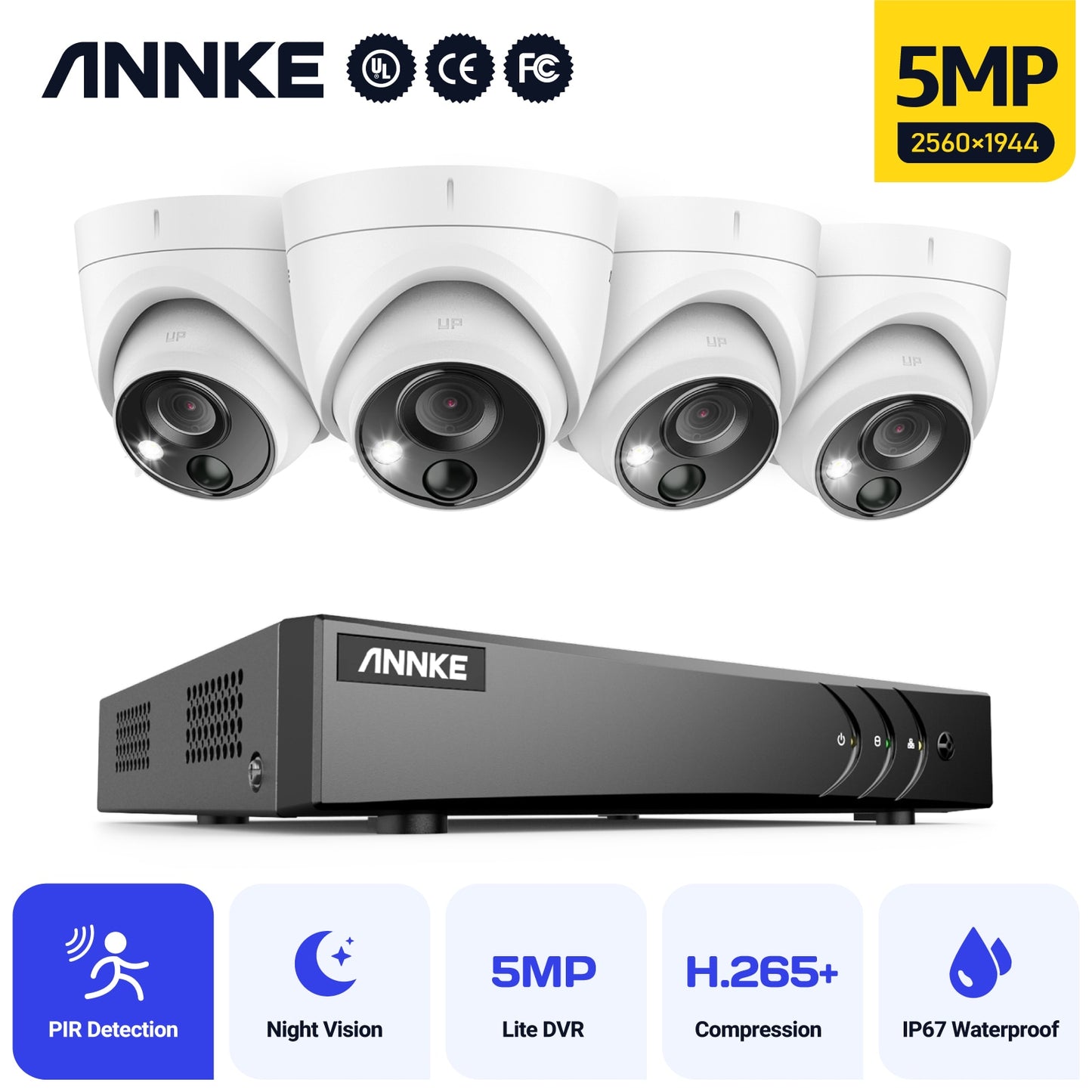 8CH 5MP Lite Video Surveillance System 5IN1